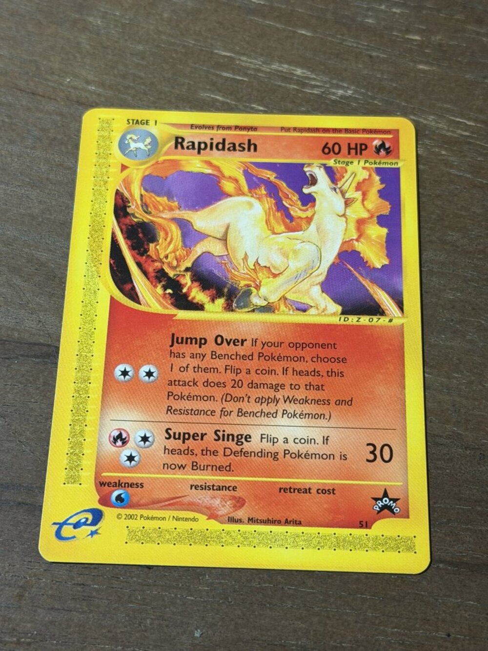 Pokemon Rapidash 51 English Raw LP